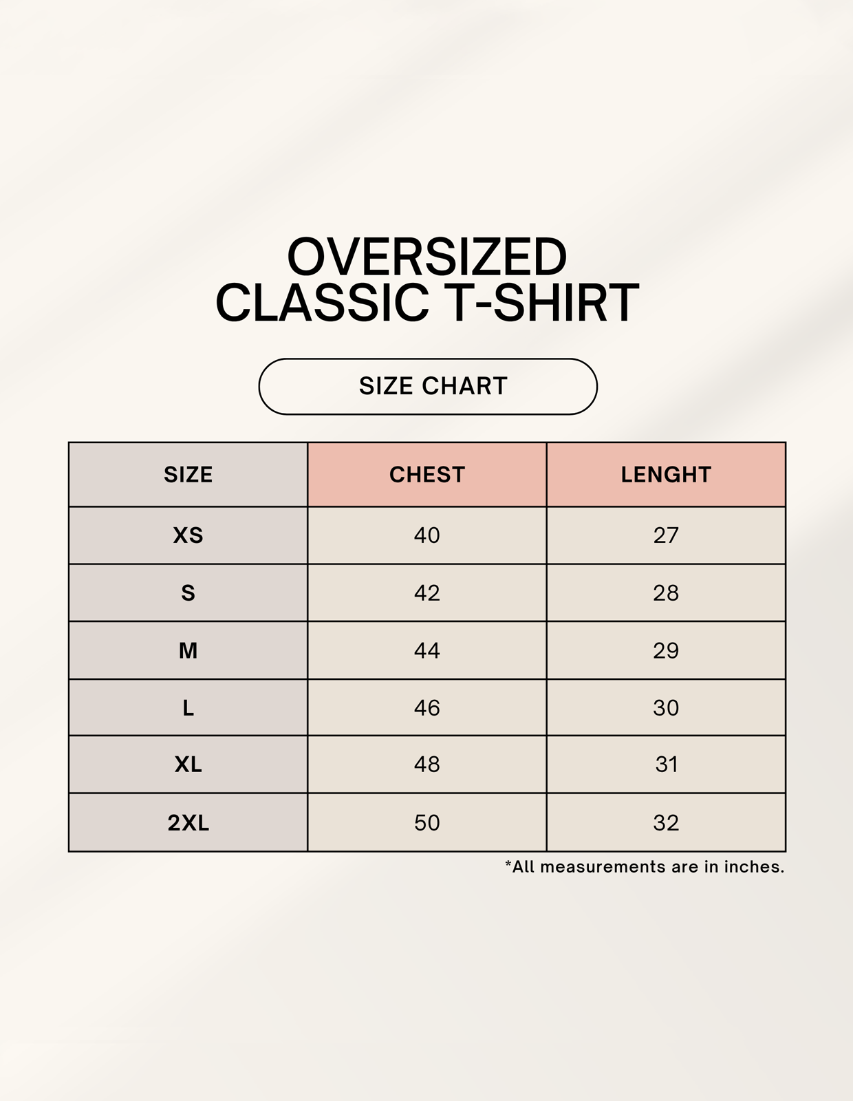 Anime Eyes Oversized Unisex T-Shirt size chart - IMAGIWEAR manga graphic tee sizing guide XS to XXL