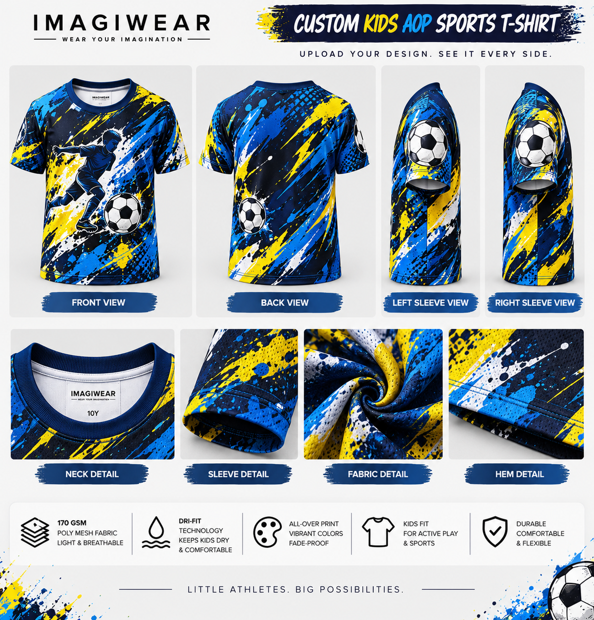 Custom Kids AOP Sports T-Shirt