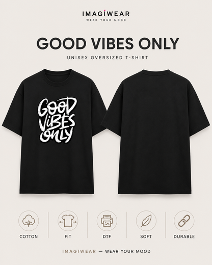 Good Vibes Only Regular Fit Graphic T-Shirt