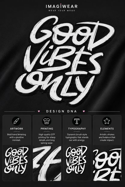 Good Vibes Only Regular Fit Graphic T-Shirt