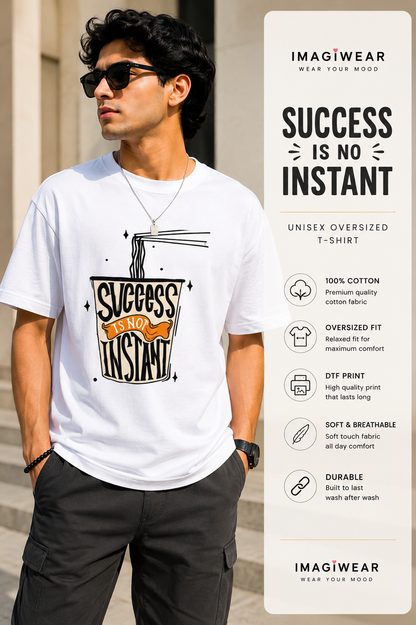 Success Is No Instant Regular Fit Graphic T-Shirt