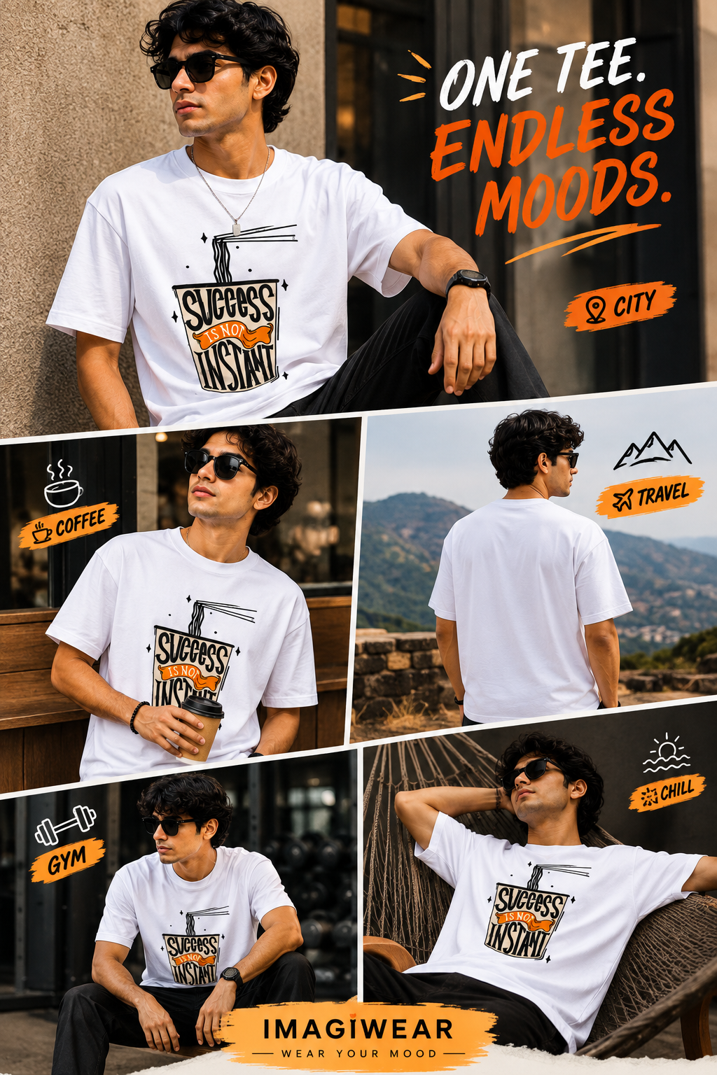 Success Is No Instant Regular Fit Graphic T-Shirt