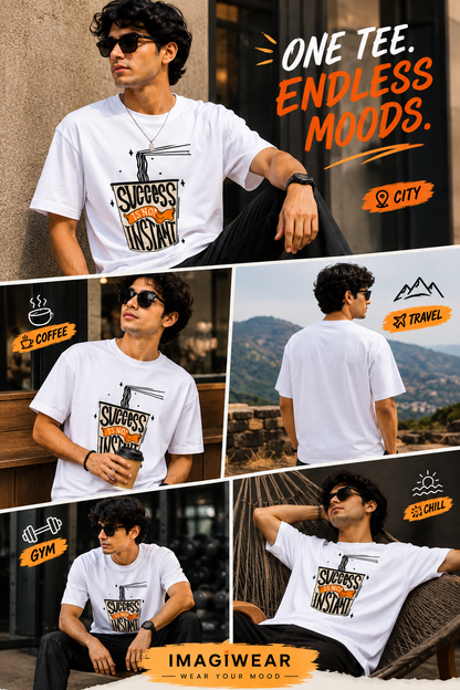Success Is No Instant Regular Fit Graphic T-Shirt