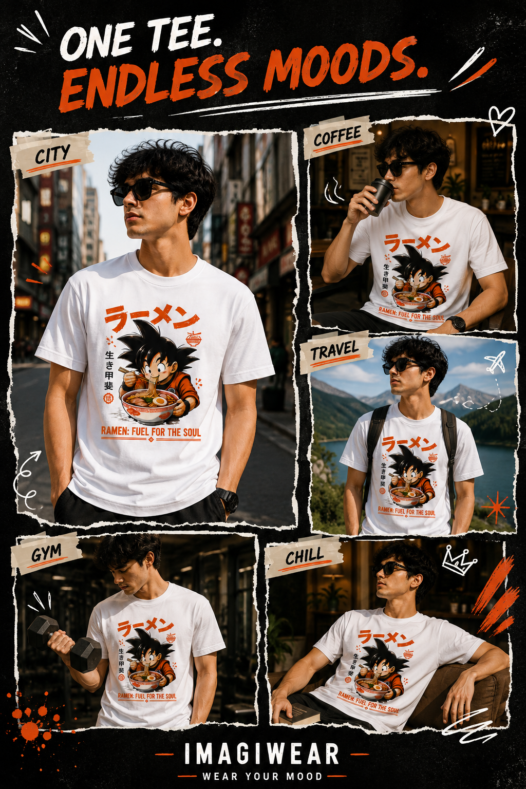Ramen Fuel for the Soul Regular Fit T-Shirt