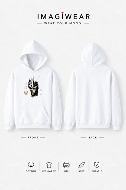Hollow Anime Graphic Hoodie – Unisex Regular Fit 300 GSM
