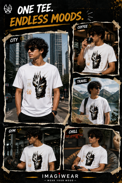 Hollow Anime Graphic T-Shirt – Unisex Regular Fit 180 GSM