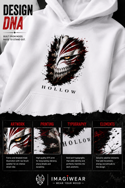 Hollow Anime Graphic Hoodie – Unisex Regular Fit 300 GSM
