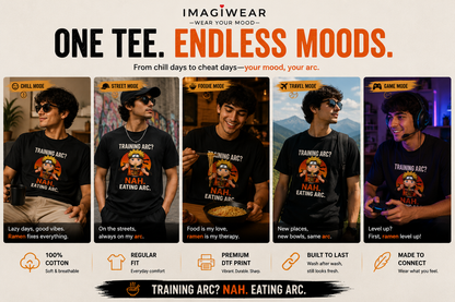 Anime Ramen Regular Fit T-Shirt – Training Arc? Nah. Eating Arc.