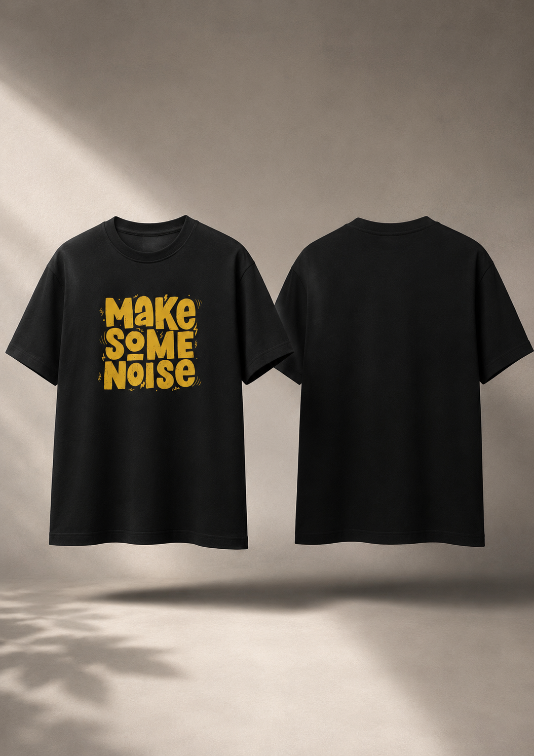 Make Some Noise Bold Graphic Regular Fit T-Shirt