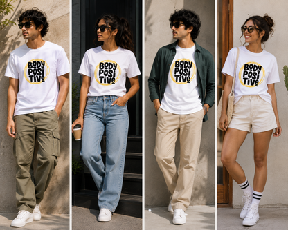 Body Positive | Regular Fit Unisex Graphic T-Shirt