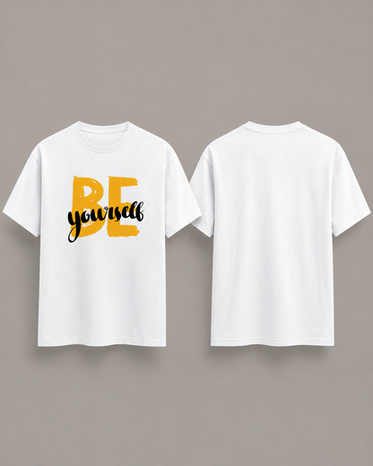 Be Yourself Brush Lettering | Regular Fit Unisex Graphic T-Shirt