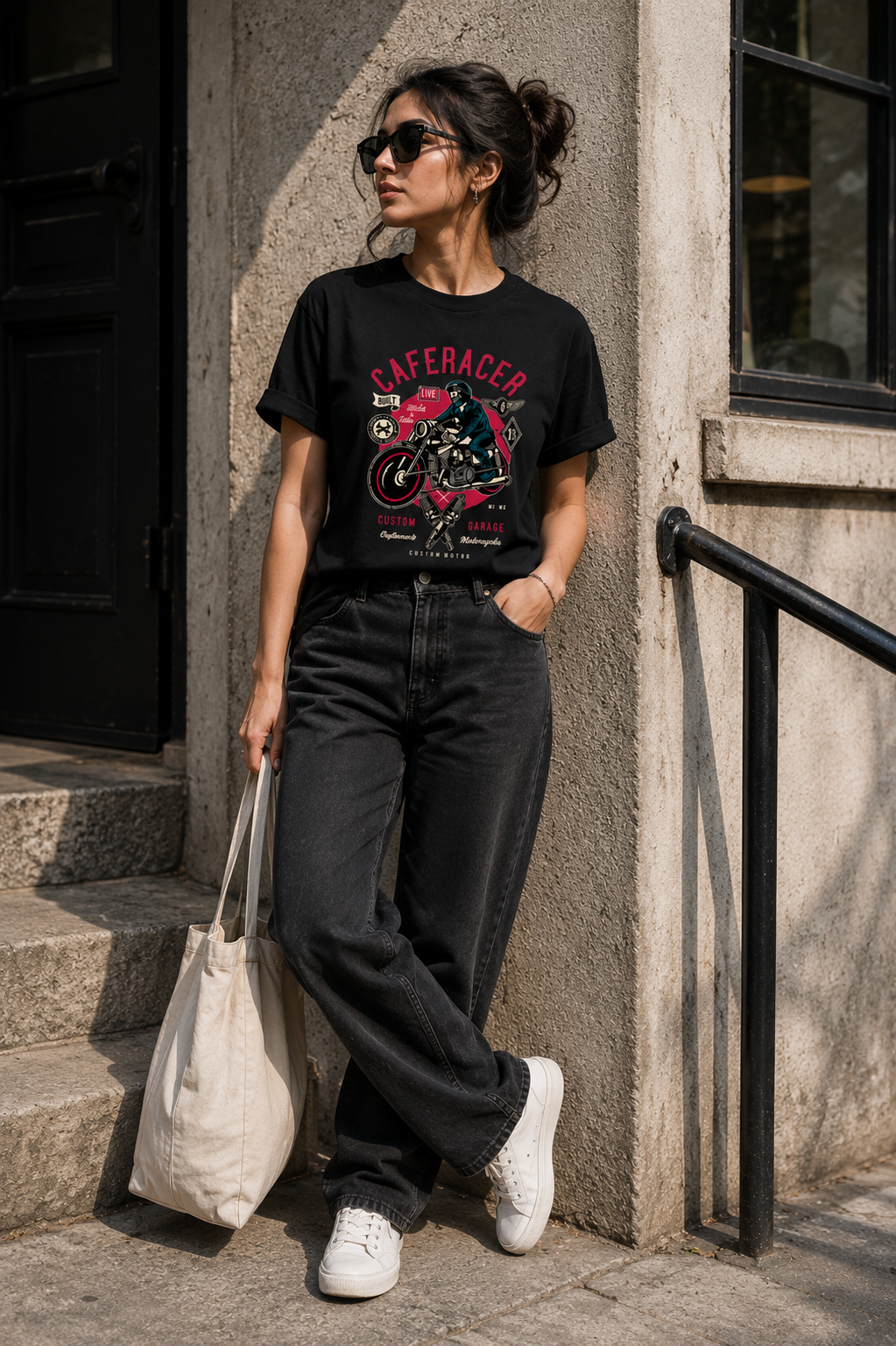Safe Racer Motorcycle Graphic Regular Fit T-Shirt