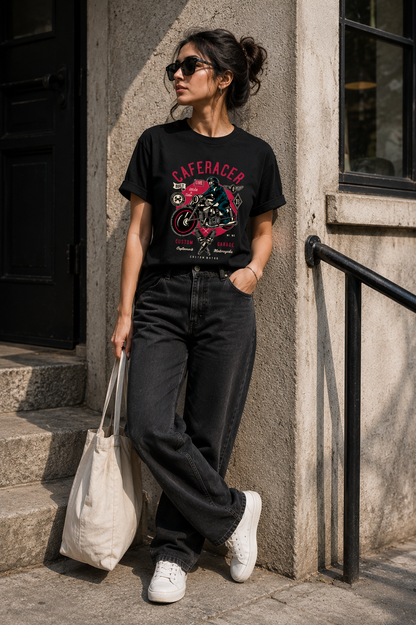 Safe Racer Motorcycle Graphic Regular Fit T-Shirt