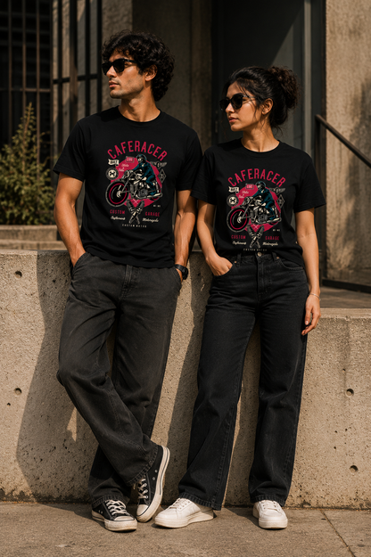 Safe Racer Motorcycle Graphic Regular Fit T-Shirt