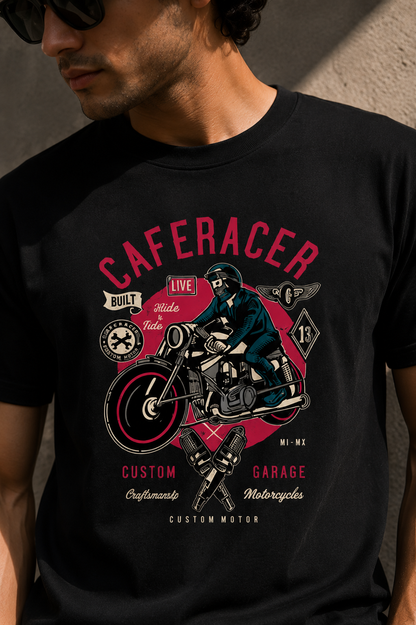 Safe Racer Motorcycle Graphic Regular Fit T-Shirt
