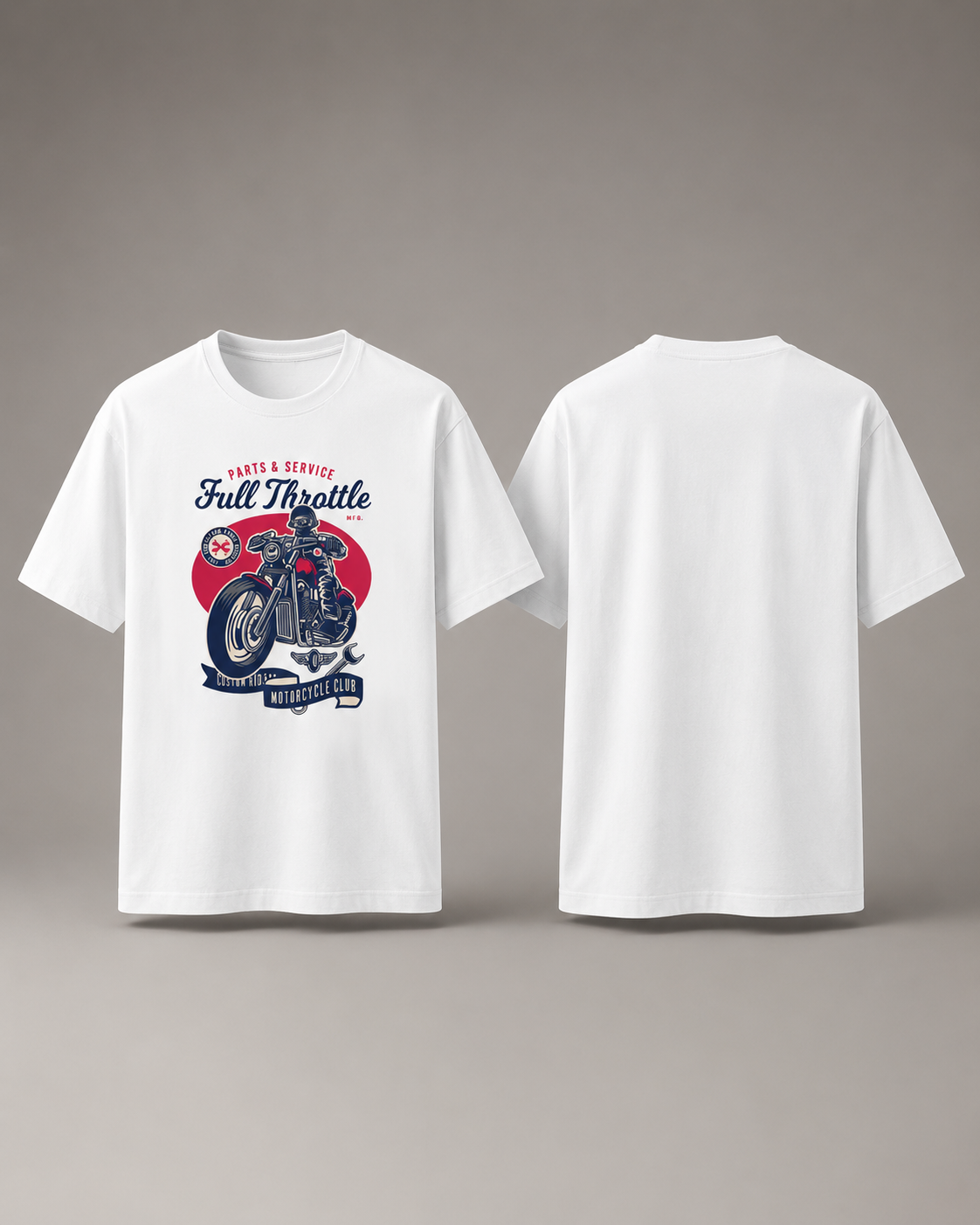 Full Throttle Motorcycle Club Graphic Regular Fit T-Shirt
