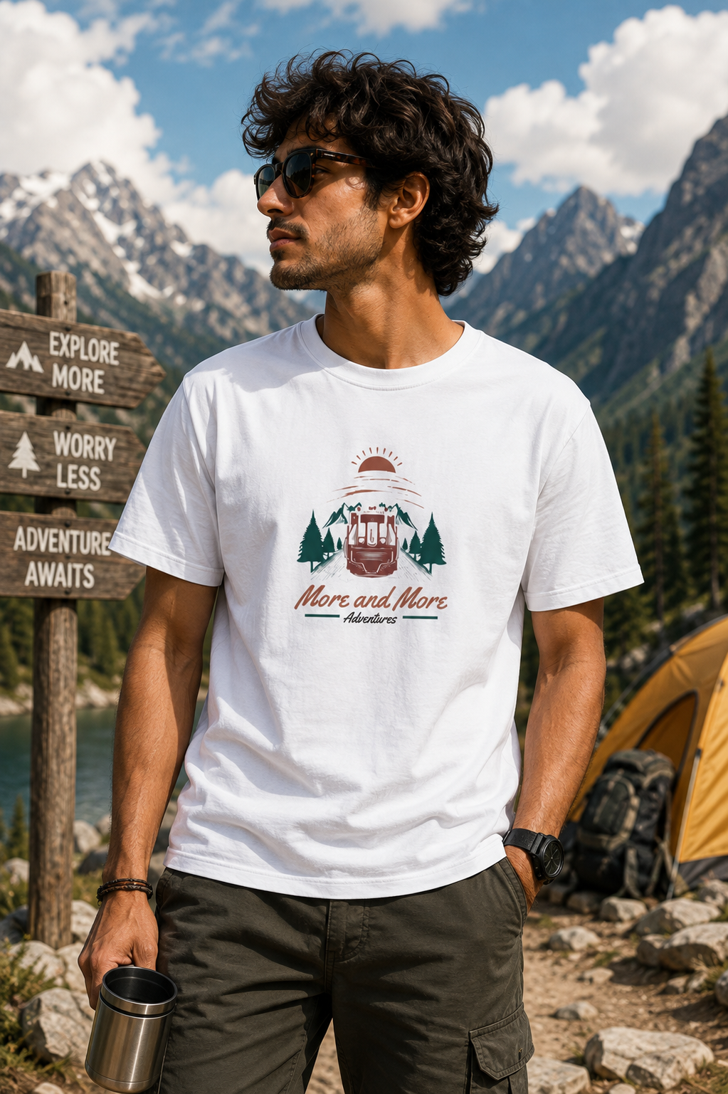 More and More Adventures Graphic Regular Fit T-Shirt