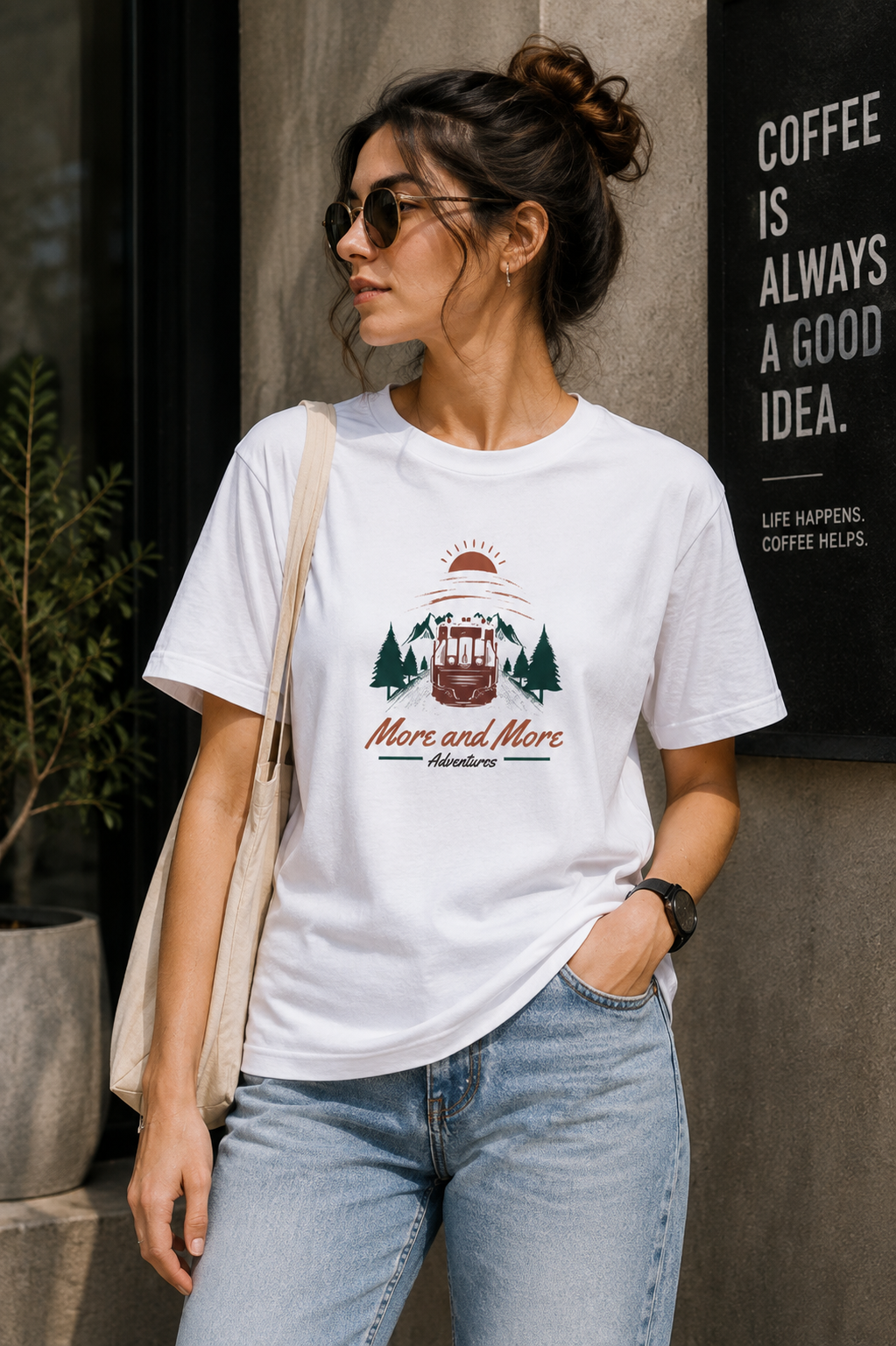 More and More Adventures Graphic Regular Fit T-Shirt