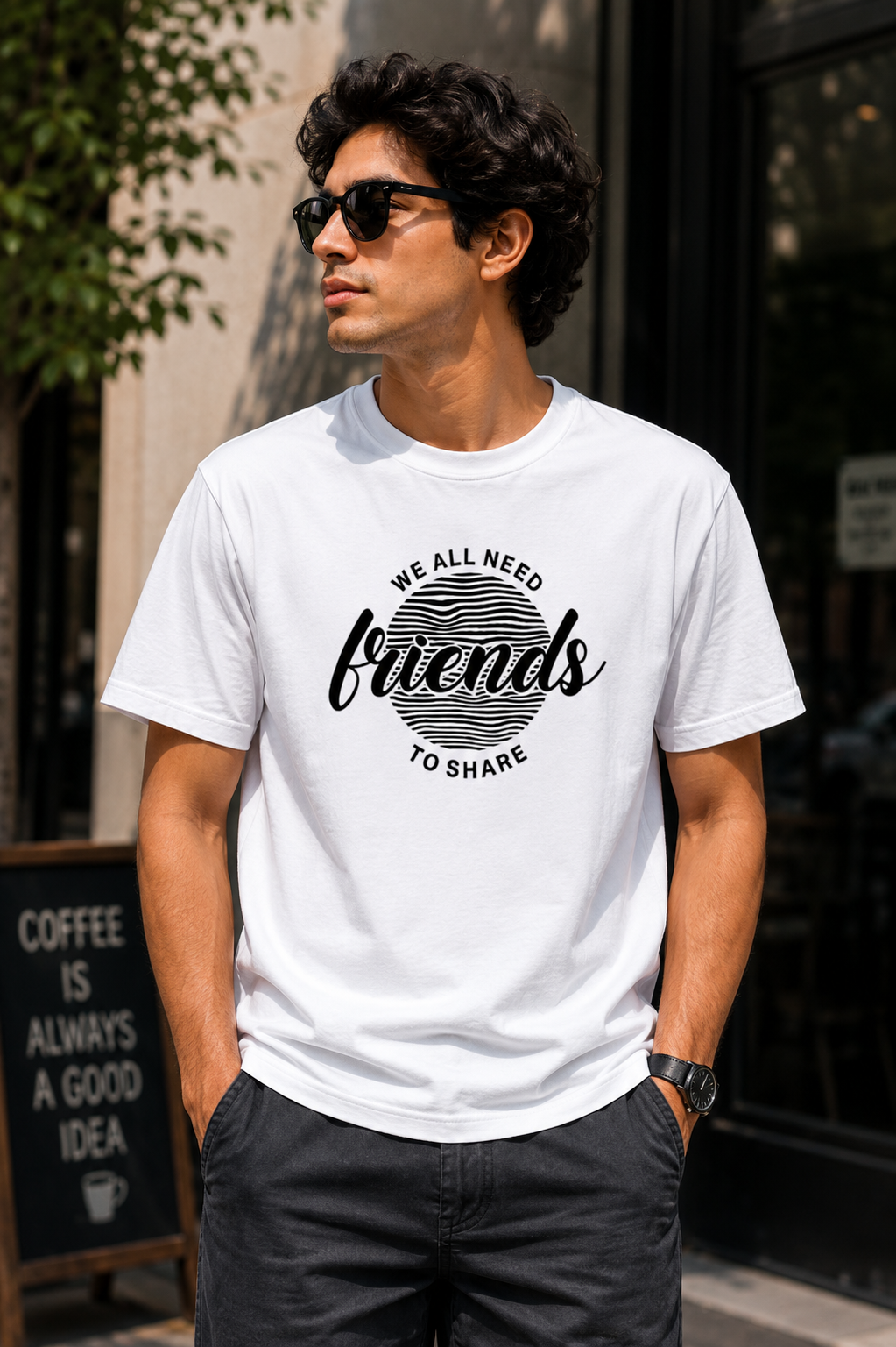 Friends Graphic T-Shirt | Unisex Crew Neck Regular Fit Tee