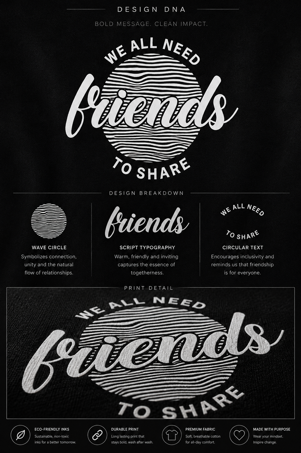 Friends Graphic T-Shirt | Unisex Crew Neck Regular Fit Tee