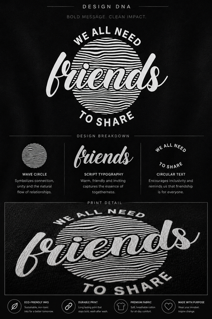 Friends Graphic T-Shirt | Unisex Crew Neck Regular Fit Tee