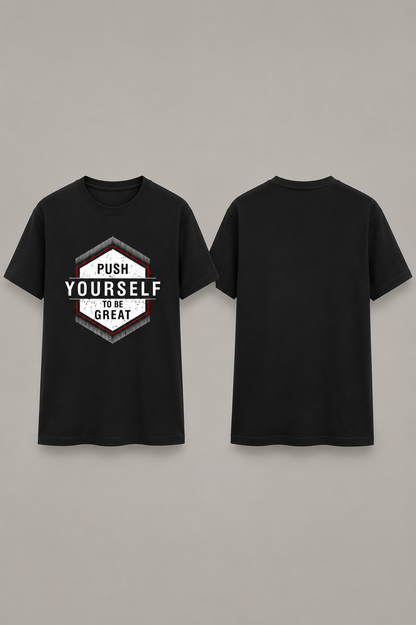 Push Yourself to Be Great Regular Fit T-Shirt