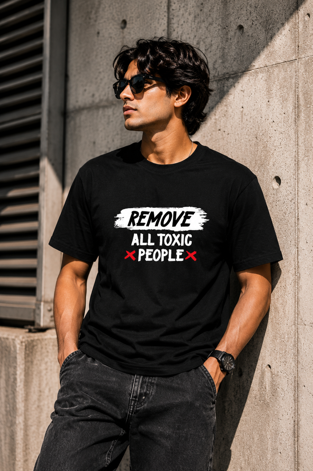 Remove All Toxic People | Regular Fit Unisex Statement T-Shirt