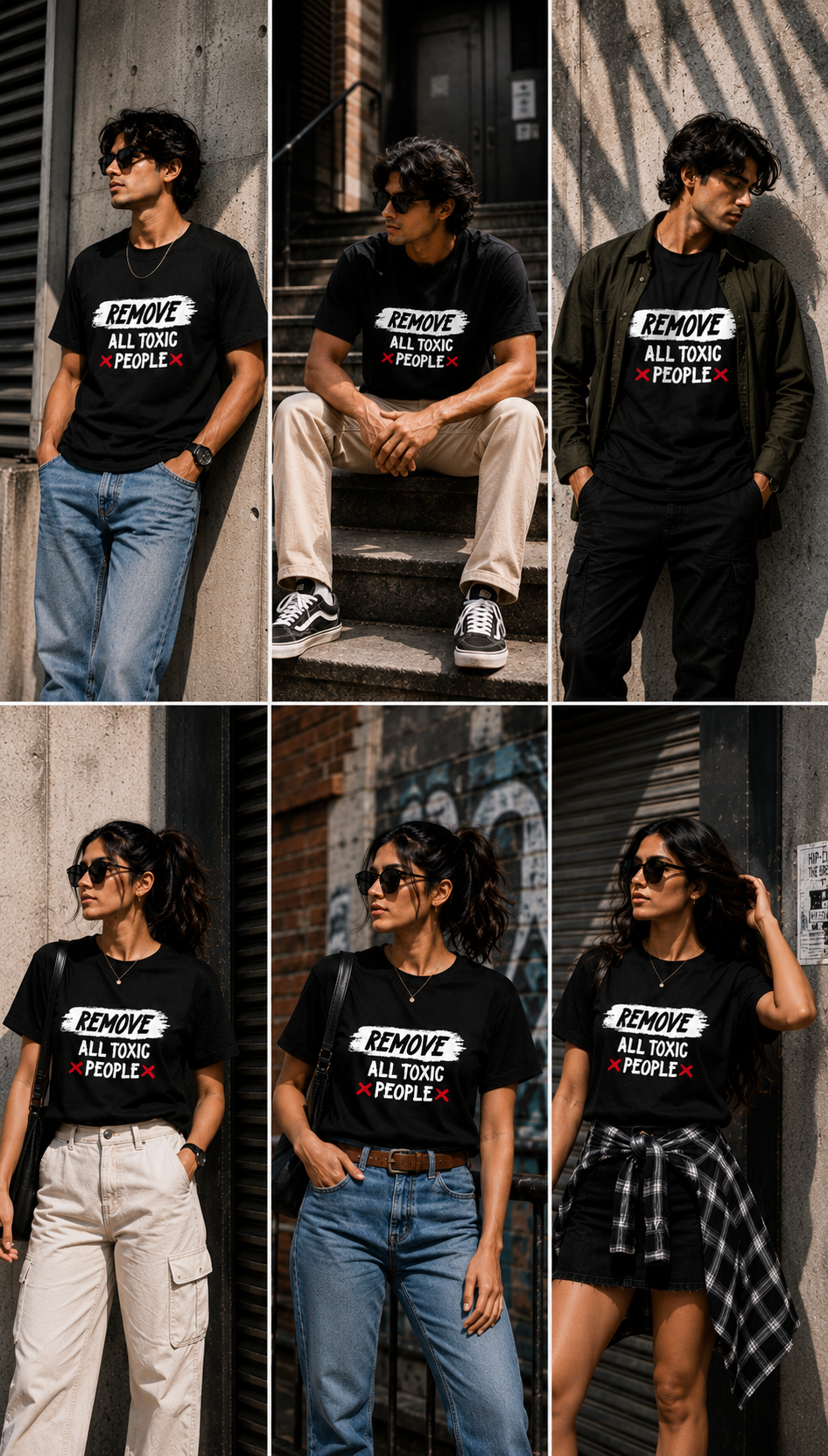 Remove All Toxic People | Regular Fit Unisex Statement T-Shirt