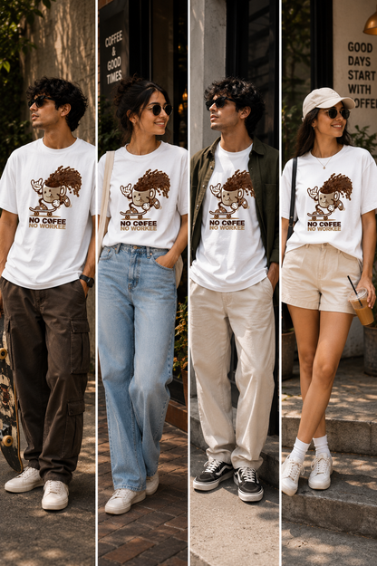 No Coffee No Workee Graphic T-Shirt – Regular Fit