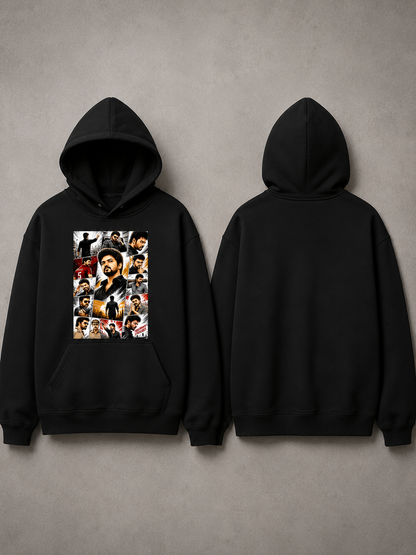 Thalapathy Iconic Moments Graphic Premium Unisex Hoodie | DTF Printed