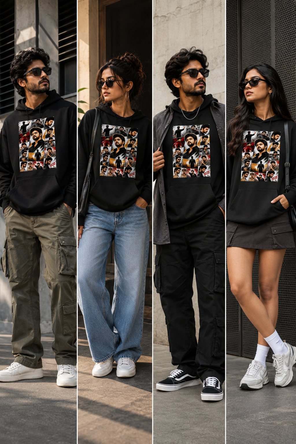 Thalapathy Iconic Moments Graphic Premium Unisex Hoodie | DTF Printed