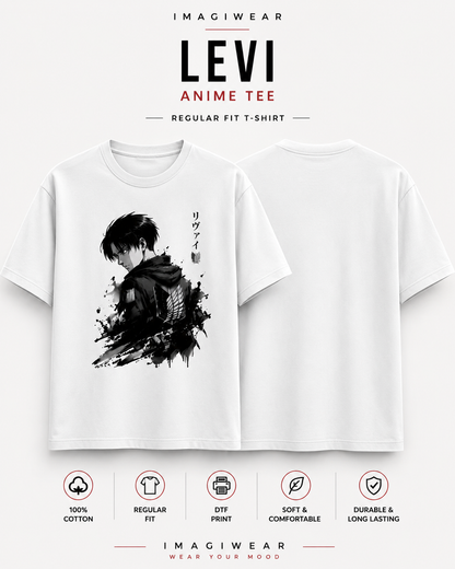 Shadow Scout Ink Portrait Regular Fit T-Shirt | Dark Anime Graphic Tee