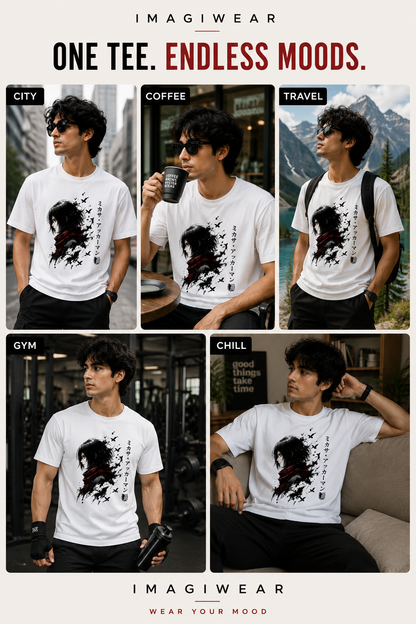 Mikasa Ackerman Red Scarf Regular Fit T-Shirt | Attack on Titan Anime Tee