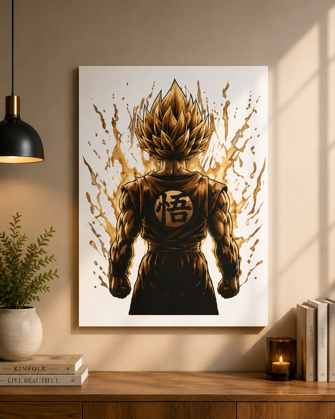 Dragon Ball Super Saiyan Warrior A3 Anime Poster | 300 GSM Wall Art