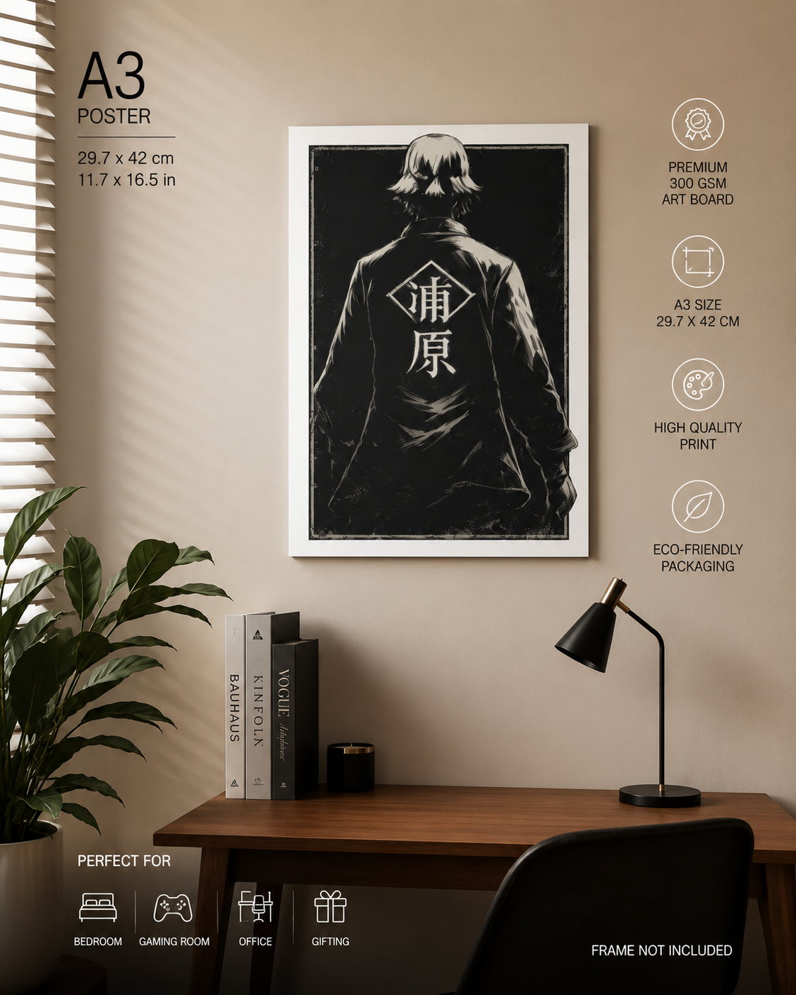 Urahara A3 Anime Poster | Premium 300 GSM Wall Art | Unframed