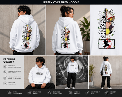 Hidden Leaf Legacy Oversized Hoodie | Anime Inspired Japanese Streetwear Hoodie