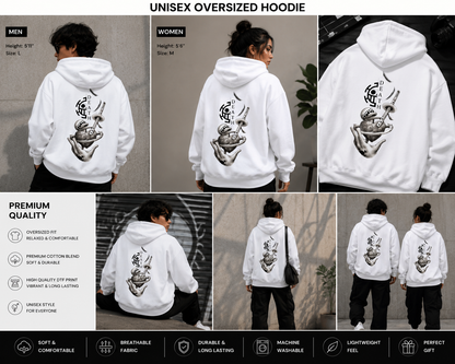 Trafalgar Law Death Surgeon Oversized Hoodie | One Piece Heart Pirates Anime Hoodie