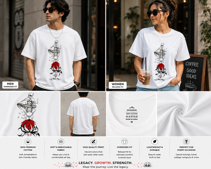 Anime Legacy Oversized T-Shirt | Japanese Manga Inspired Graphic Unisex Tee