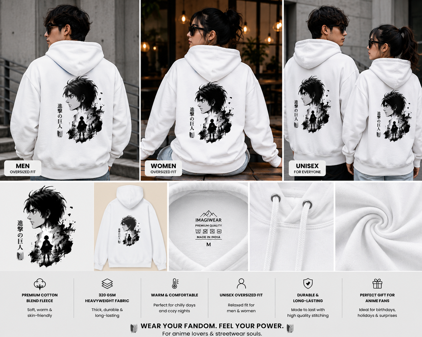 Wings of Freedom Oversized Hoodie | Anime-Inspired Streetwear Hoodie