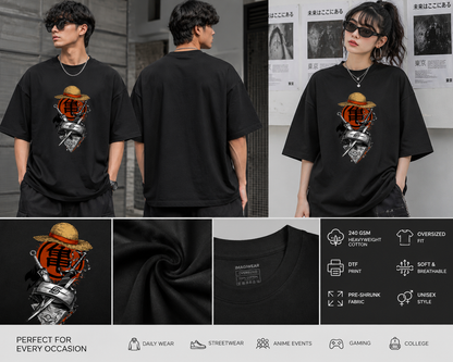 Warrior Legacy Oversized T-Shirt | Anime Inspired Streetwear Graphic Tee