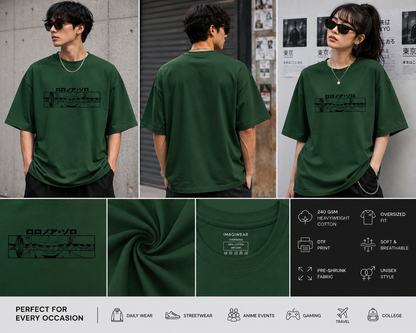 Swordsman Vision Oversized T-Shirt | Anime Inspired Minimal Streetwear Graphic Tee