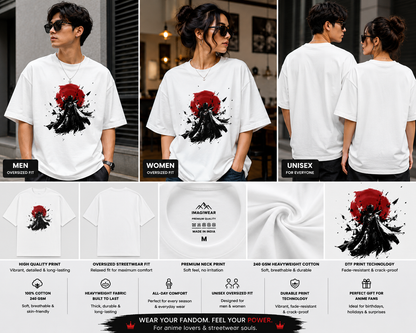 Zero Anime Oversized T-Shirt | Dark Anime Inspired Streetwear Graphic Tee