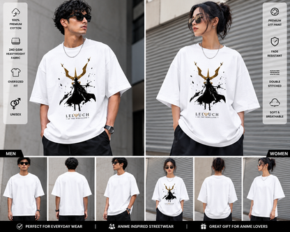Rebel King Oversized T-Shirt | Anime Inspired Streetwear Graphic Tee