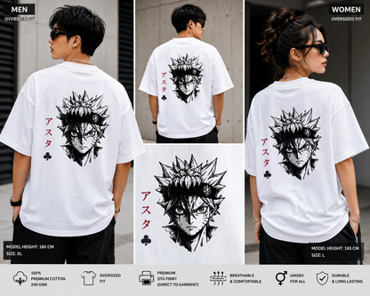 Anti Magic Legacy Oversized T-Shirt | Anime Inspired Back Print Streetwear Tee