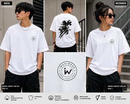 Mikasa Ackerman Blade Strike | Oversized Unisex Attack on Titan T-Shirt