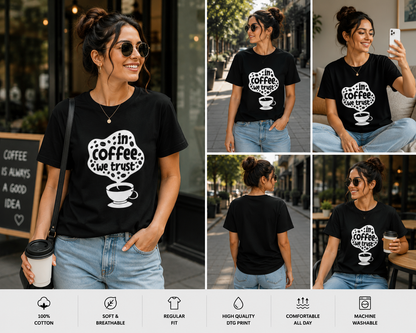 In Coffee We Trust Women's Classic T-Shirt | Coffee Lover Graphic Tee