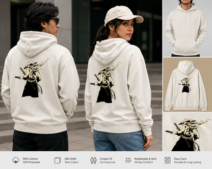 Konsei Minimalist Unisex Pullover Hoodie – Japanese Kanji Streetwear Hoodie