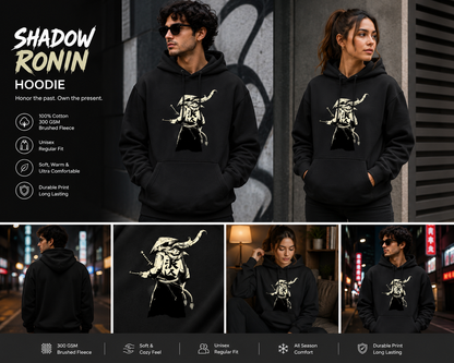 Shadow Ronin Unisex Hoodie – Samurai Warrior Graphic Hoodie
