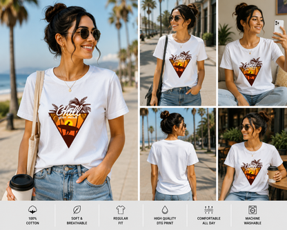 Chill Your Mind Women's Classic T-Shirt | Surf & Beach Vibes Graphic Tee