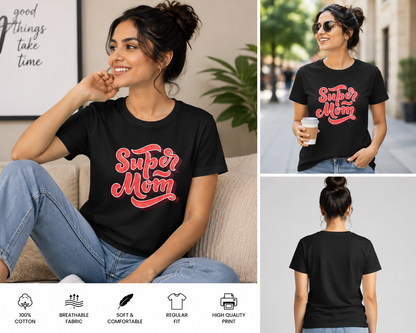 Super Mom Women's Classic T-Shirt – Stylish Tribute to Everyday Heroes